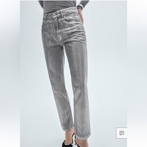Mango STRAIGHT FOIL JEANS